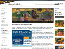Tablet Screenshot of gauguingallery.com